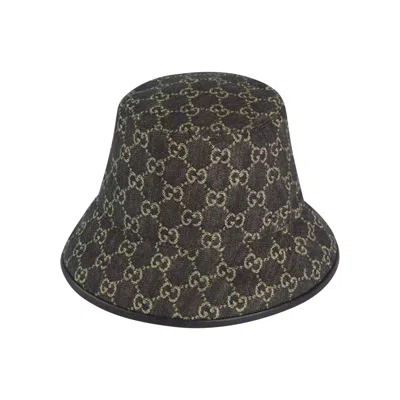 Pre-owned Gucci Gg Denim Bucket Hat 'black' | Men's Size S