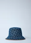 Gucci Men Gg Denim Bucket Hat In Blue