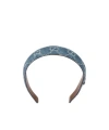 Gucci Gg Denim Hair Band With Horsebit In Blue