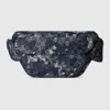Gucci Gg Denim Large Belt Bag In Gray