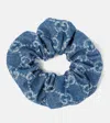 Gucci Gg Denim Scrunchie In Blue