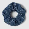 Gucci Gg Denim Scrunchie In Blue