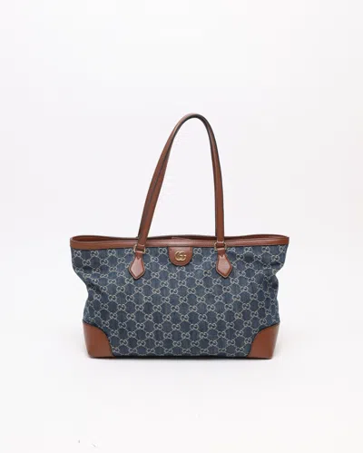 Gucci Gg Denim Tote Bag