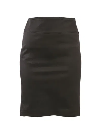 Pre-owned Gucci Gg-detail Mini Skirt In Black