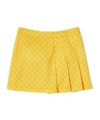 Gucci Monogrammed Mini Skirt In Yellow
