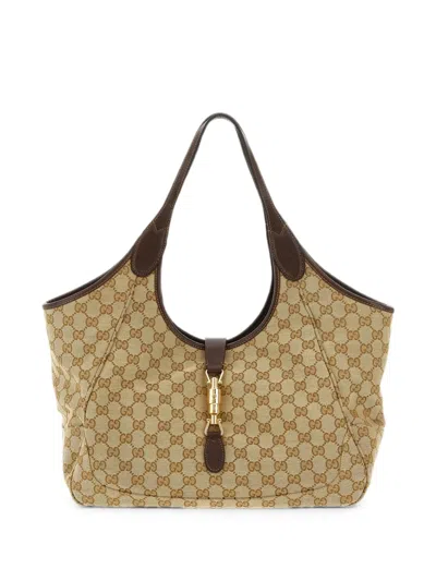 Gucci Gg Diamante Tote Bag In Neutral