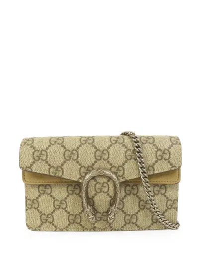 Pre-owned Gucci Gg Dionysus Cross Body Bag In Neutral