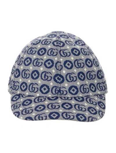 Pre-owned Gucci Babies' Gg Dots Baseball Cap W/tags In Blue
