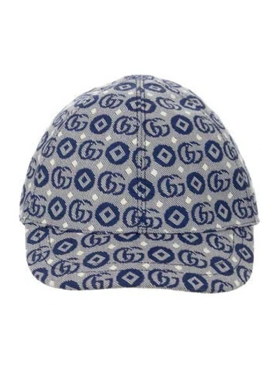 Pre-owned Gucci Babies' Gg Dots Baseball Cap W/tags In Blue