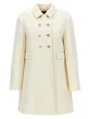 Gucci Interlocking G-buttons Coat In White