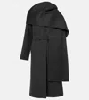 Gucci Gg Double-breasted Wool Coat In Grey