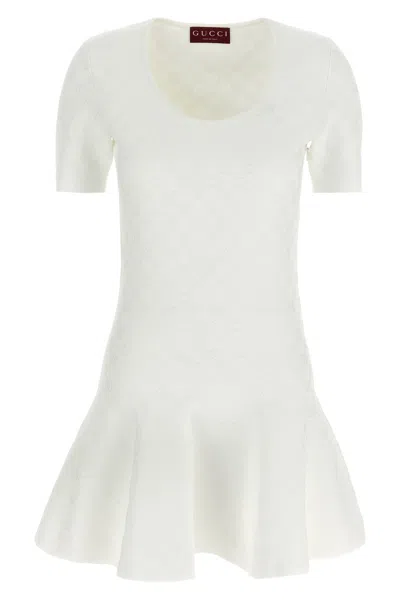 Gucci Gg Dress In White