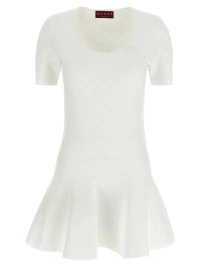 Gucci Gg Dress In White