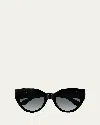 Gucci Gg Emblem Acetate Cat-eye Sunglasses In Gold