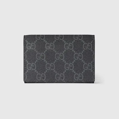 Gucci Gg Emblem Bi-fold Card Case In Black
