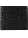 Gucci Arabella Bi Fold Leather Wallet In Black