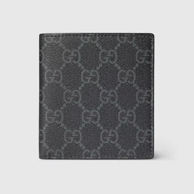 Gucci Gg Emblem Bi-fold Wallet In Black