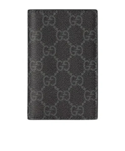 Gucci Gg Emblem Bi-fold Card Case In Black