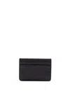 Gucci Compact Leather Card Case In Black  