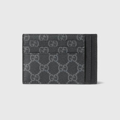 Gucci Gg Emblem Card Case In Black