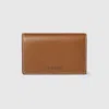 Gucci Gg Emblem Card Case In Brown