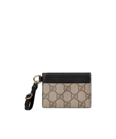 Gucci Gg Emblem Card Clip In Multicolor