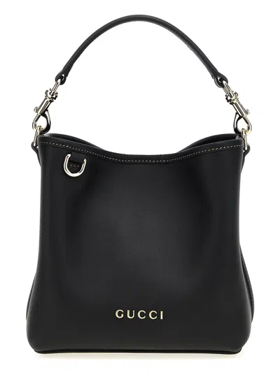 Gucci Gg Emblem Hand Bags Black