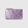 Gucci Gg Emblem Key Pouch In Pink