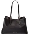 Gucci Gg Emblem Large Leather Tote