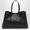 Gucci Gg Emblem Large Black Shopping Bag In Black