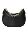 Gucci Women Gg Emblem Large Shoulder Bag In Black