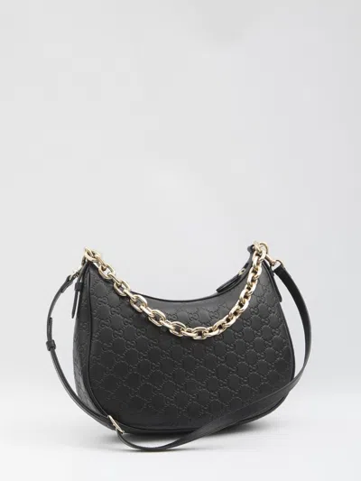 Gucci Gg Emblem Large Shoulder Bag In Black