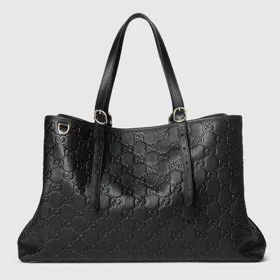 Gucci Gg Emblem Large Tote Bag