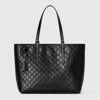 Gucci Gg Emblem Large Tote Bag In Black