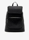 Gucci Men Medium Gg Emblem Backpack In Black
