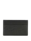 Gucci Gg Supreme Rectangle Cardholder In Black