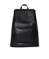 Gucci Gg Emblem Medium Backpack In Black