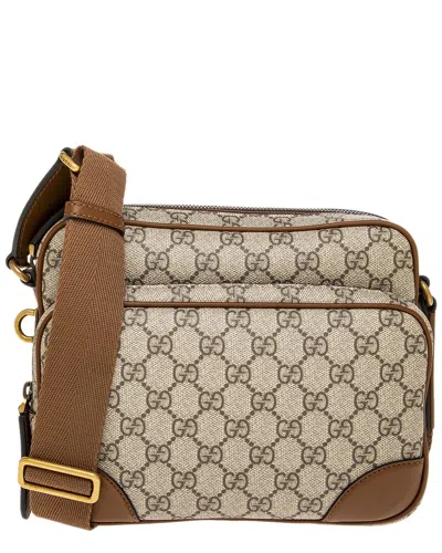 Gucci Gg Emblem Medium Crossbody In Red
