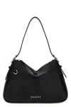 Gucci Gg Emblem Shoulder Bags Black In Black