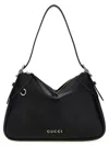Gucci Gg Emblem Shoulder Bags Black In Black
