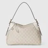 Gucci Gg Emblem Medium Shoulder Bag In Beige