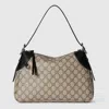 Gucci Gg Emblem Medium Shoulder Bag In Beige