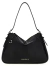 Gucci Gg Emblem Shoulder Bags Black In Black