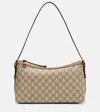 Gucci Gg Emblem Medium Shoulder Bag In Sand