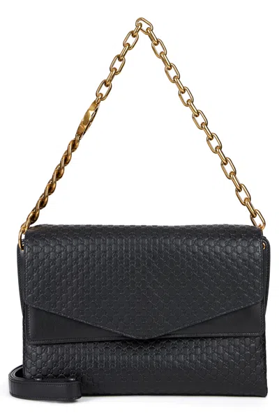 Gucci Gg Emblem Medium Tote Bag In Gg Fabric In Black