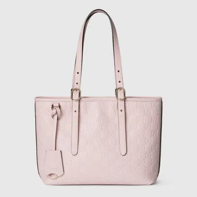 Gucci Gg Emblem Medium Tote Bag In Pink
