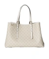 Gucci Gg Emblem Medium Tote Bag In White