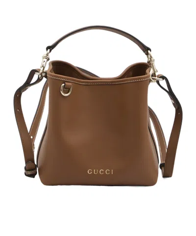 GUCCI GUCCI GG EMBLEM MINI BUCKET BAG