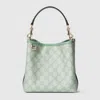 Gucci Gg Emblem Mini Bucket Bag In Green