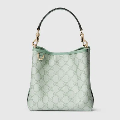 Gucci Gg Emblem Mini Bucket Bag In Green